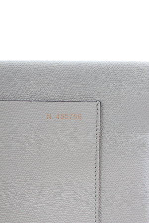 Valextra Grained Leather Clutch Bag