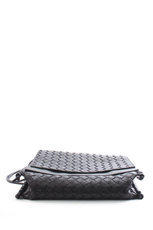 Bottega Veneta BV Medium Fold Intrecciato Leather Crossbody Bag