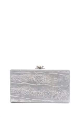 Edie Parker Mirror Striped Box Clutch Bag