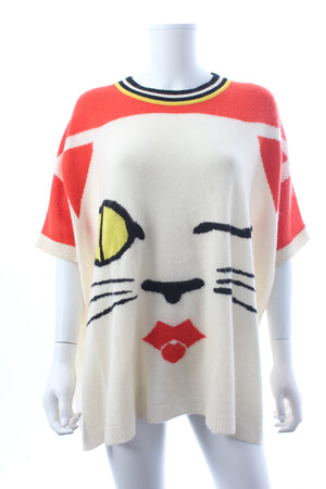 Ermanno Scervino Cat Face Cashmere Sweater