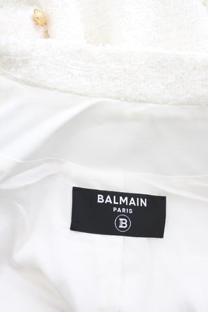 Balmain Bouclé Tweed Double Breasted Blazer