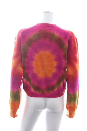 The Elder Statesman Tunnel Tie Dye Wool-Cashmere Sweater