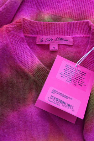 The Elder Statesman Tunnel Tie Dye Wool-Cashmere Sweater