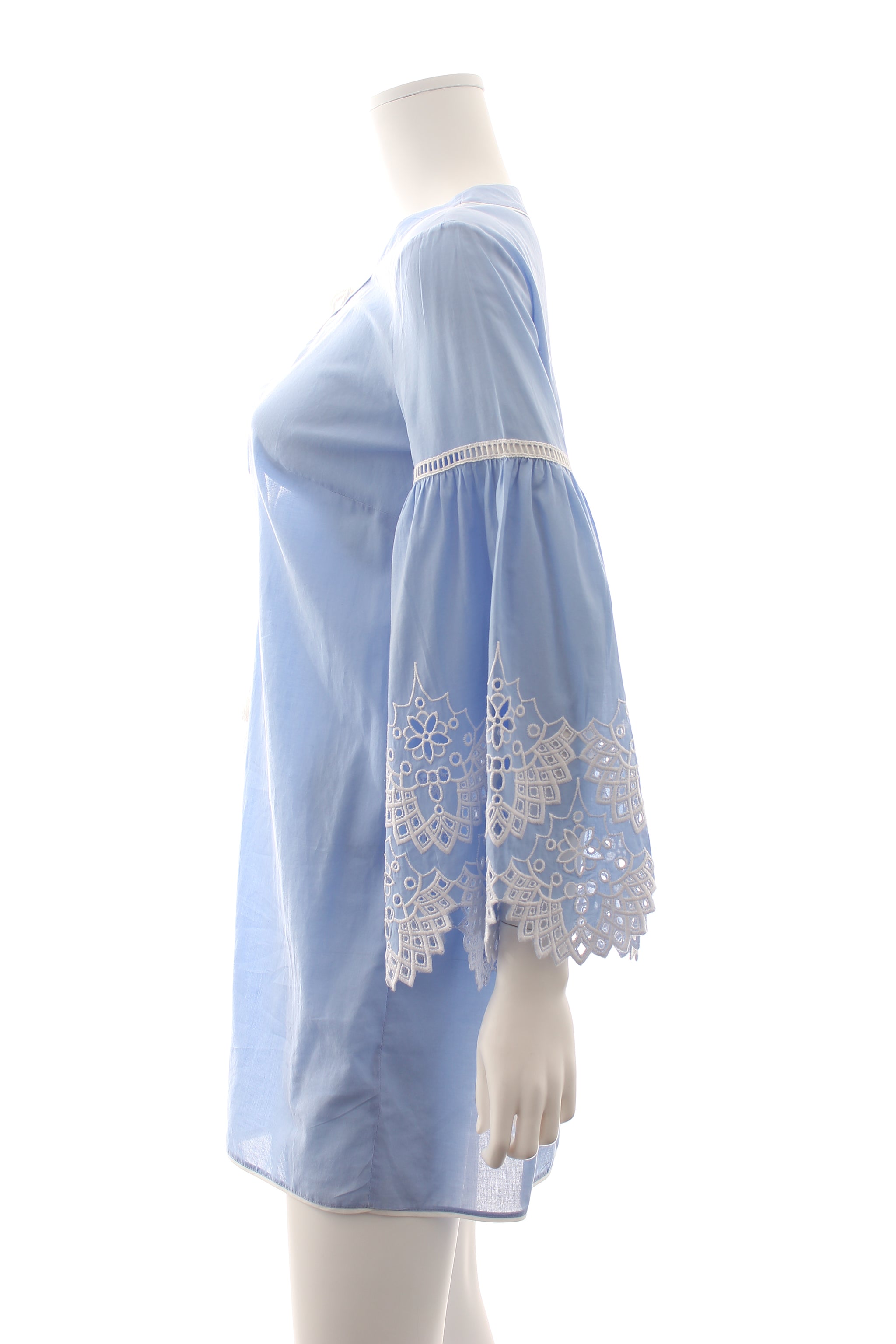 Ermanno Scervino Beachwear Embroidered Cotton Mini Dress - Closet Upgrade Ermanno Scervino Beachwear Embroidered Cotton Mini Dress - Closet Upgrade