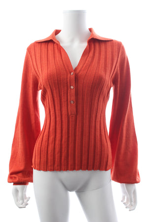 Temperley London Ribbed-Knit Merino Wool Sweater