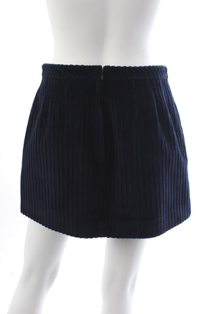 RED Valentino Cotton Corduroy Mini Skirt