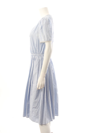 Miu Miu Chambray Striped Midi Dress