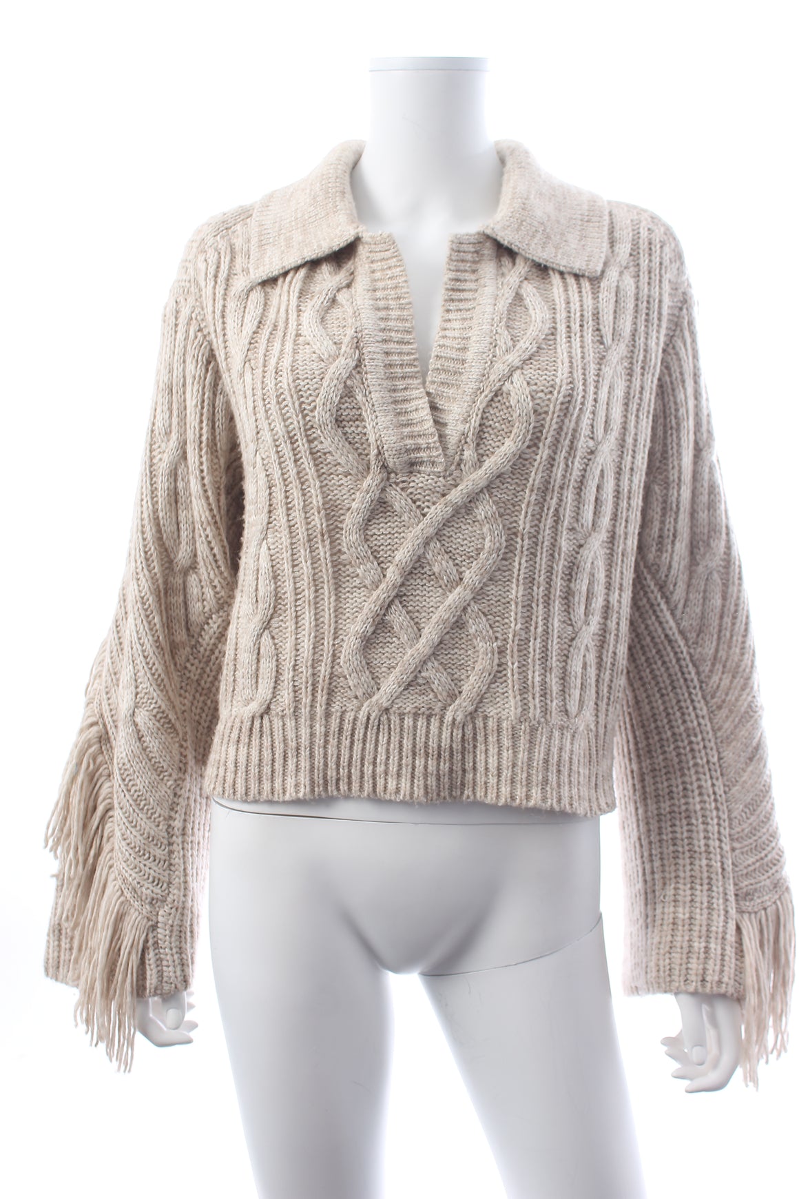 Jonathan Simkhai Kara Cable Knit Polo Sweater