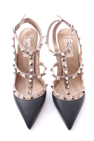 Valentino Garavani Rockstud 100 Caged Leather Pumps