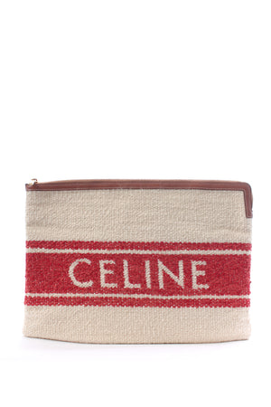 Celine Plein Soleil Bouclé Clutch Bag