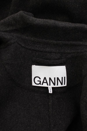 Ganni Wool-Blend Double-Breasted Coat