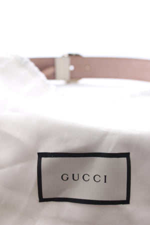Gucci Interlocking G-Buckle Leather Belt