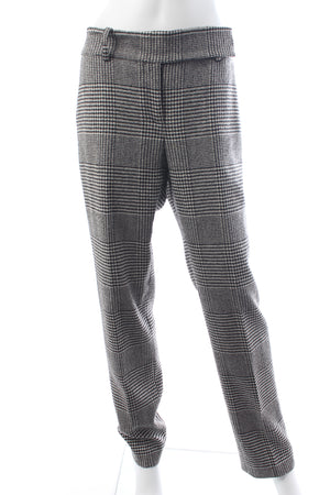 Ermanno Scervino Prince of Wales Check Wool-Blend Trousers