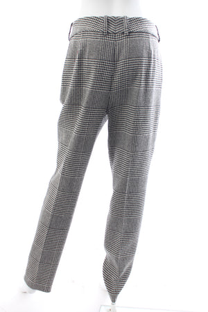 Ermanno Scervino Prince of Wales Check Wool-Blend Trousers