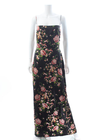 Reformation Frankie Floral Printed Silk Maxi Dress