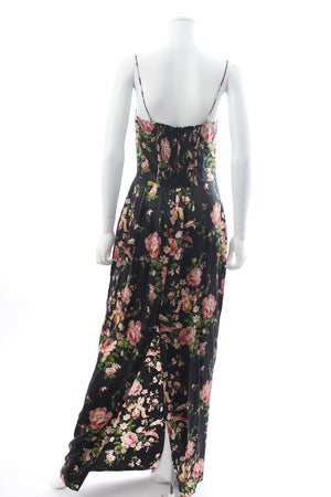 Reformation Frankie Floral Printed Silk Maxi Dress