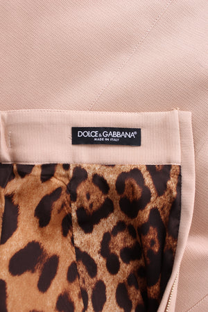 Dolce & Gabbana Logo Belt Stretch-Cotton Midi Skirt