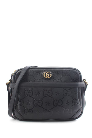 Gucci GG Star Embossed Leather Crossbody Bag