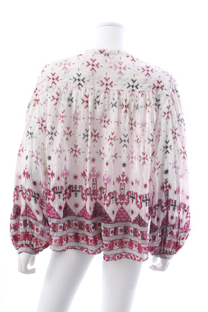 Isabel Marant Etoile Salika Printed Cotton Blouse