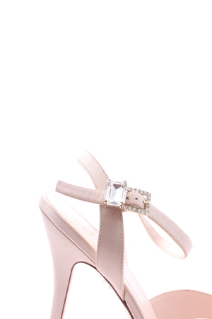 Roger Vivier Viv Bling Satin Platform Sandals