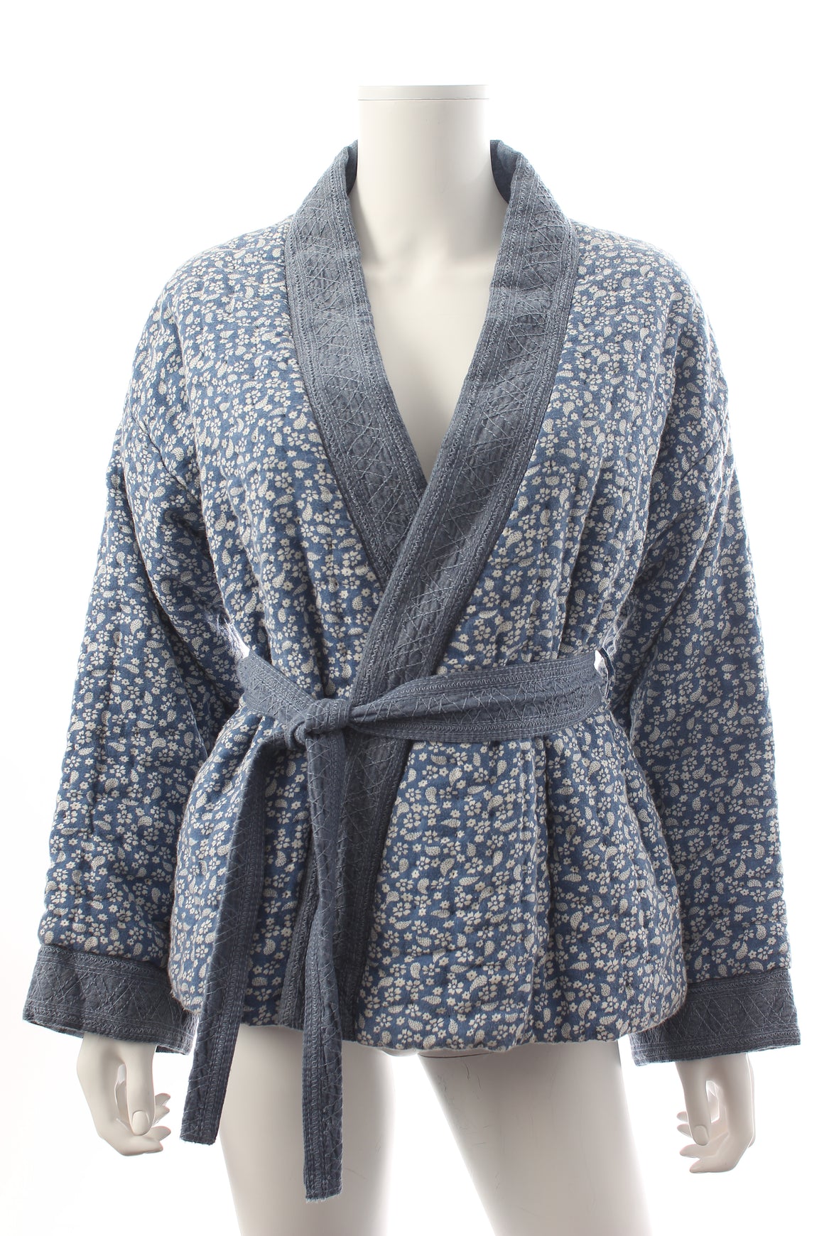 Ulla Johnson Sachi Floral Printed Belted Wrap Jacket