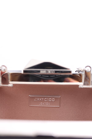 Jimmy Choo Cloud Micro Satin Box Clutch Bag