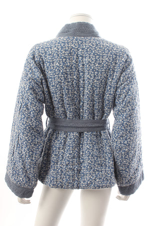 Ulla Johnson Sachi Floral Printed Belted Wrap Jacket