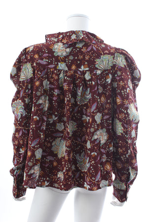 Ulla Johnson Dara Floral Printed Silk Blouse