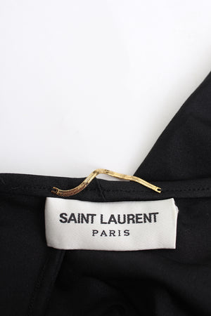 Saint Laurent One-Shoulder Cutout Stretch-Jersey Jumpsuit