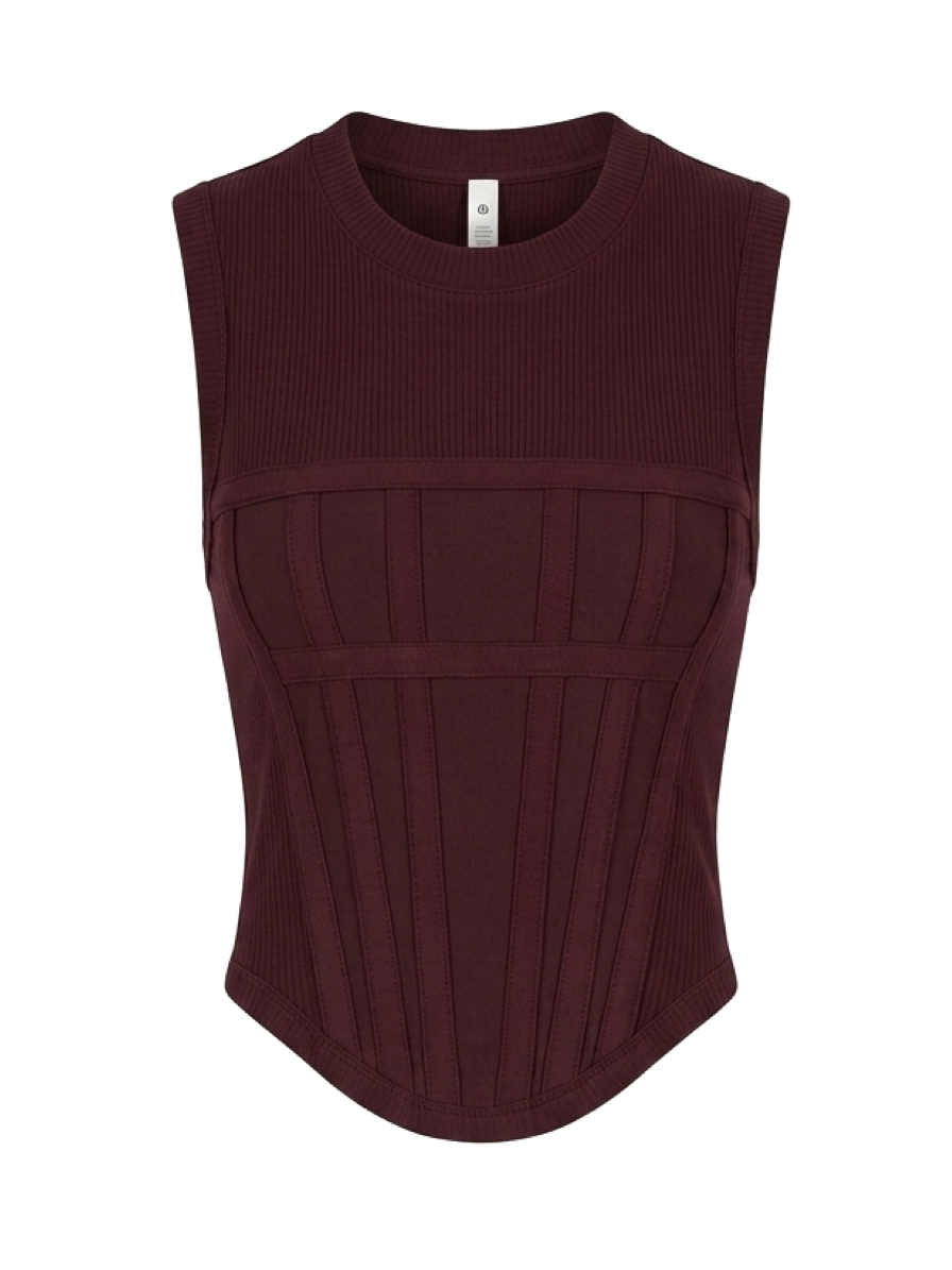 Dion Lee Corset-Panel Sleeveless Stretch-Cotton Top