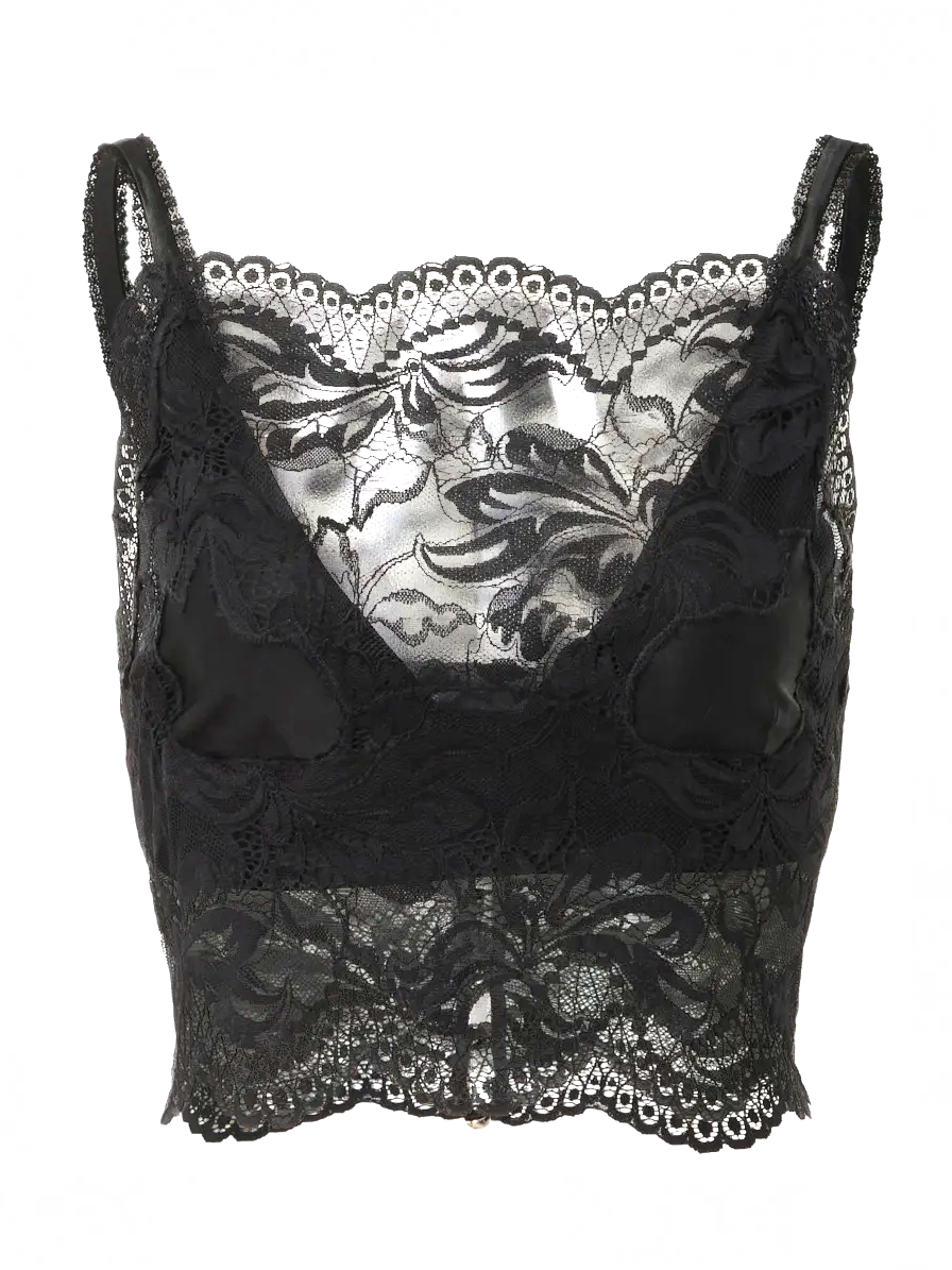 Paco Rabanne Lace Crop Top