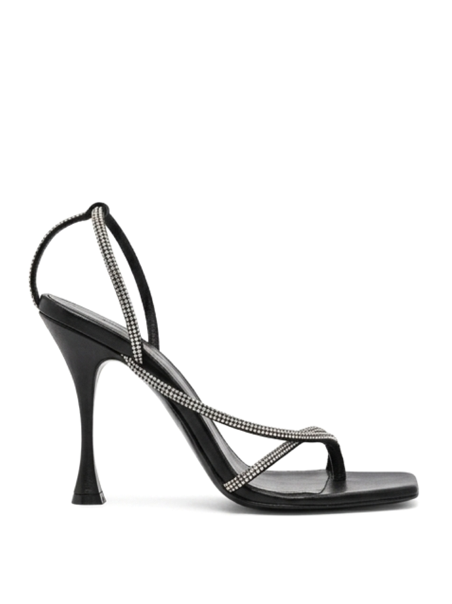 Magda Butrym Crystal-Embellished Leather Sandals