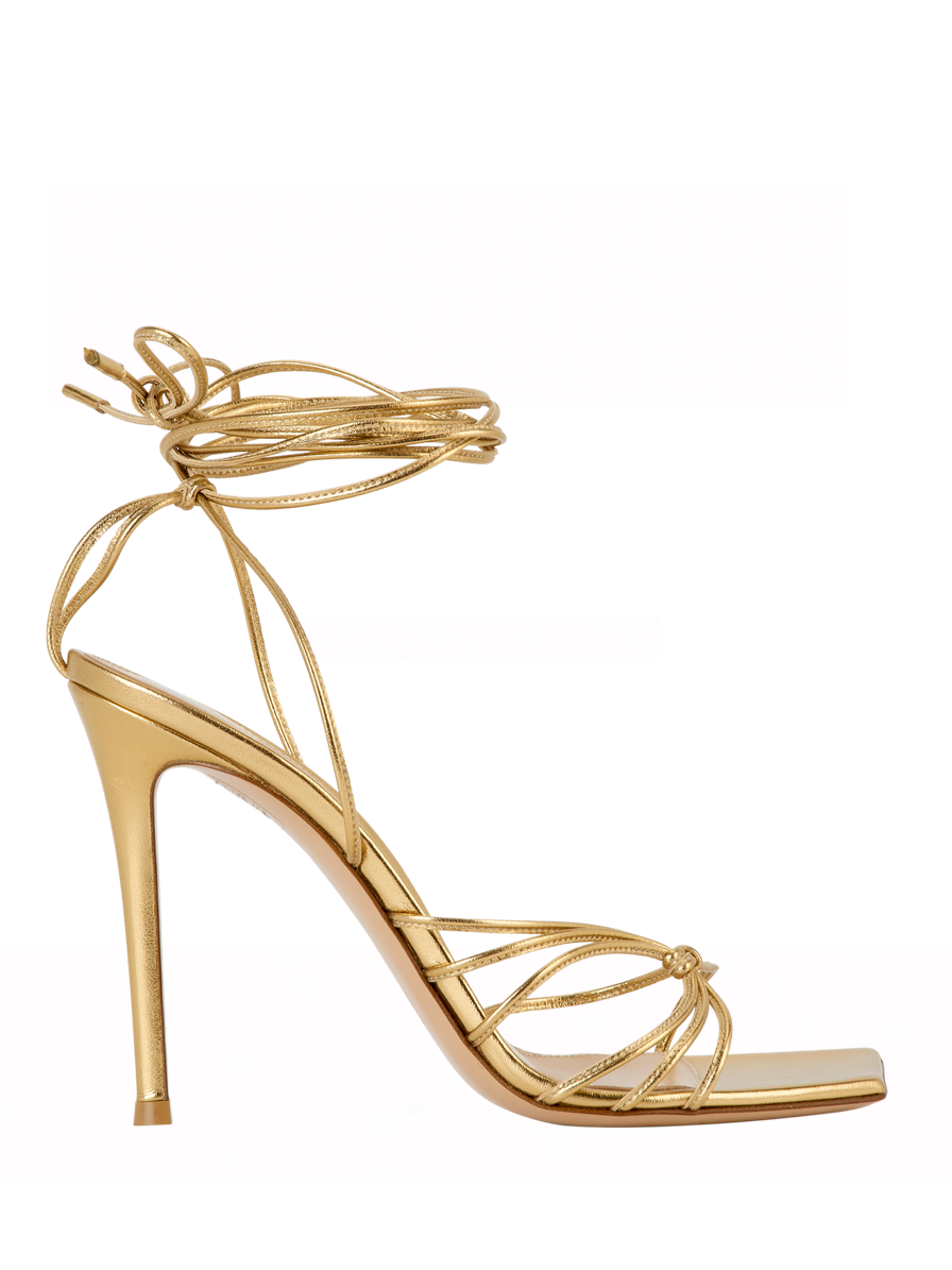 Gianvito Rossi Sylvie 110 Metallic Leather Sandals