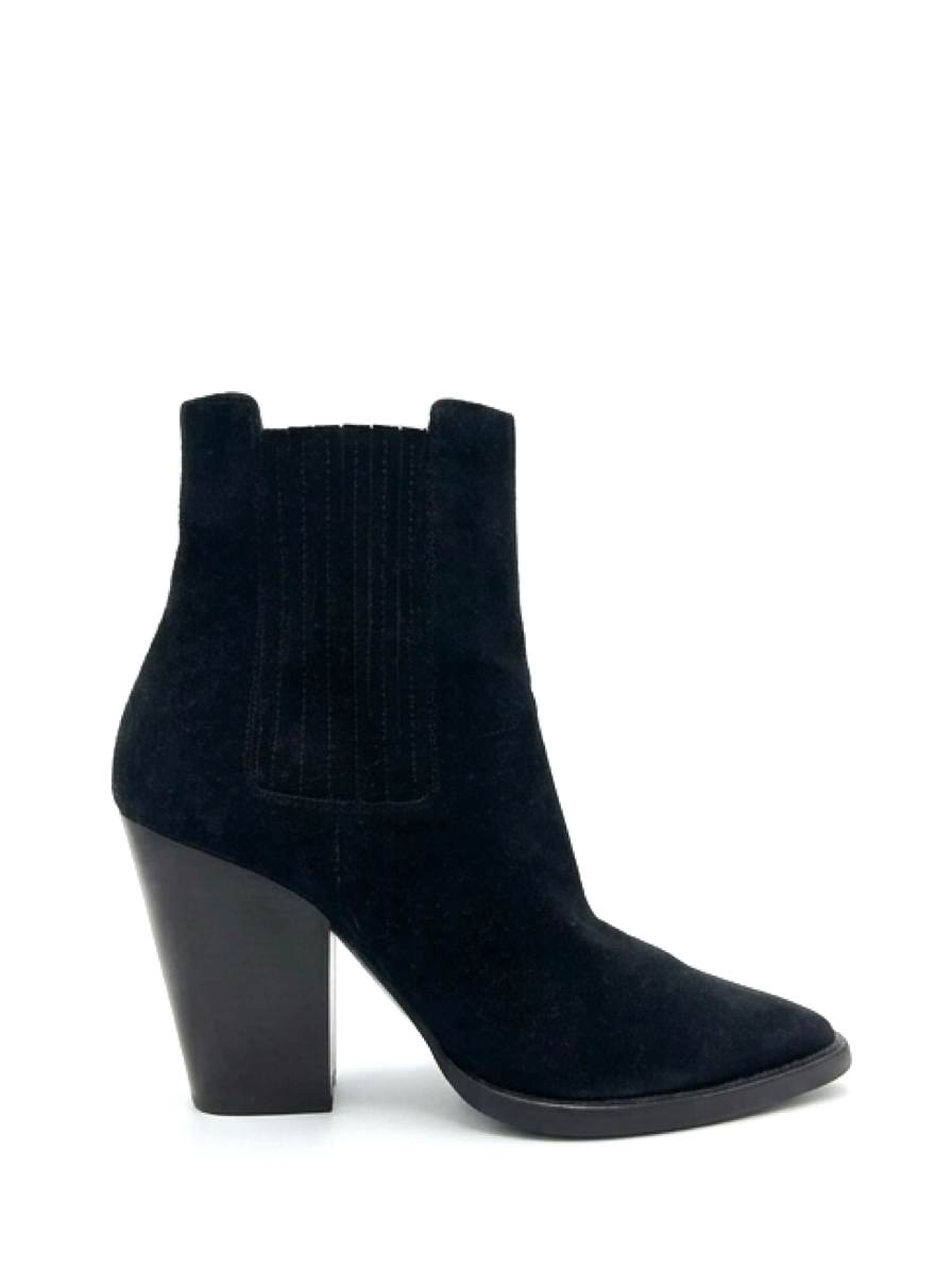 Saint Laurent Theo 95 Suede Chelsea Ankle Boots