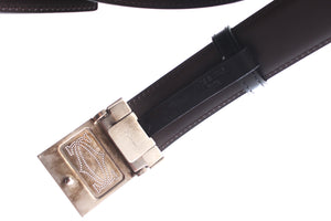 Cartier Logo Buckle Leather Belt