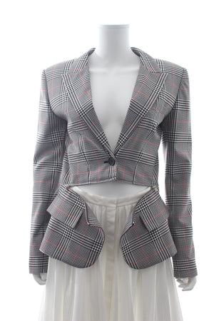 Monse Glen Plaid Jacket Dress