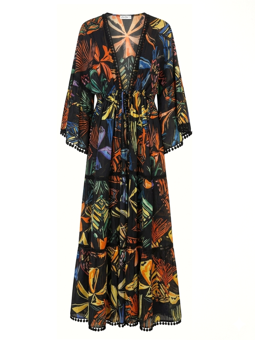 Charo Ruiz Ibiza Leonara Printed Kaftan