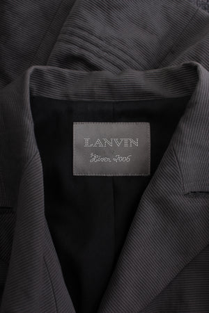 Lanvin Striped Cotton Double Breasted Jacket