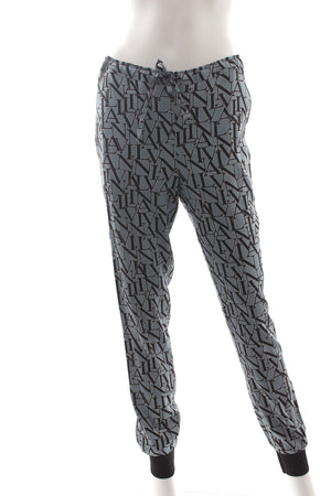 Lanvin Silk Logo-Print Jogger Trousers