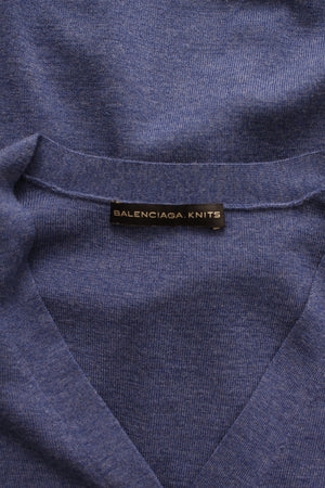 Balenciaga Stud-Embellished Wool Cardigan