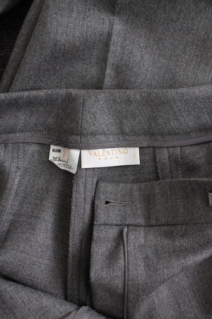 Valentino Straight-Leg Wool Trousers