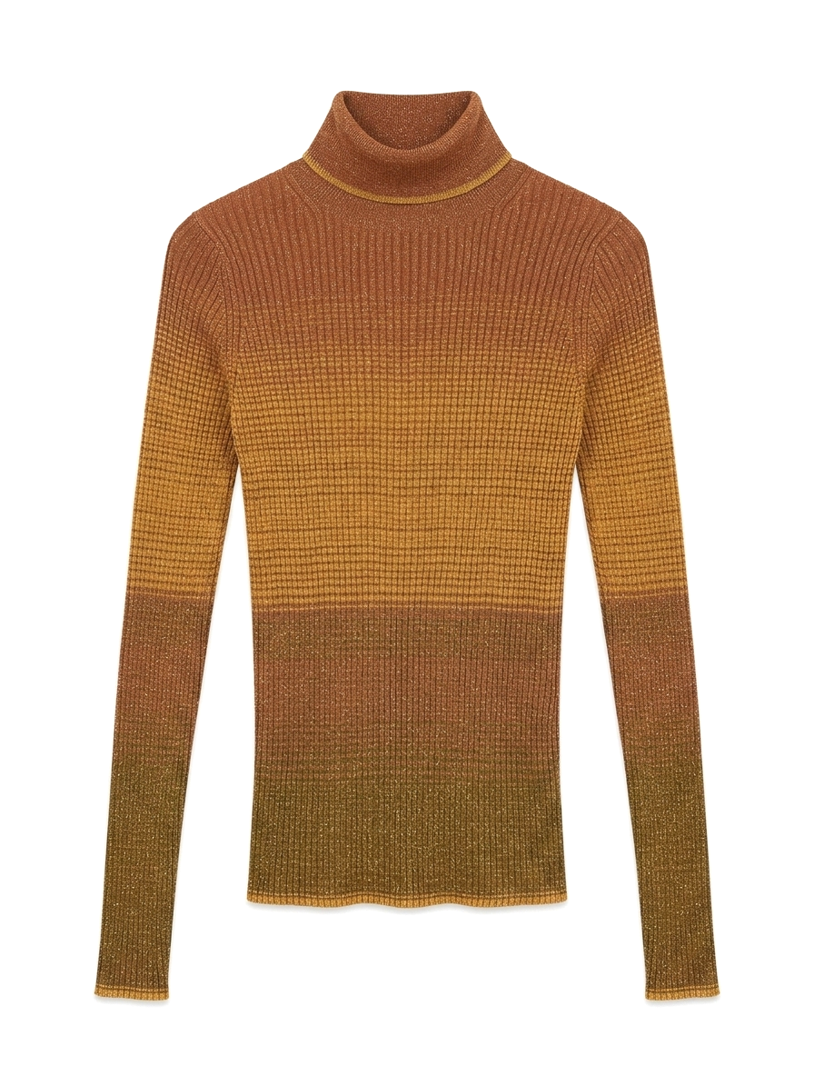 Ulla Johnson Zayn Gradient Metallic Ribbed Knit Sweater