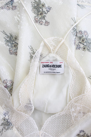 Zadig & Voltaire Christy Sequin Flower Top