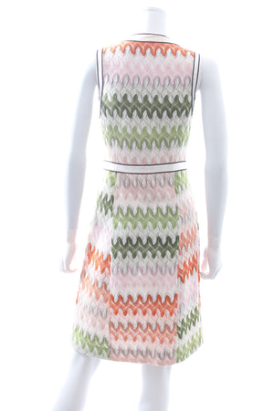 Missoni Buttoned Cotton-Blend Knitted Dress
