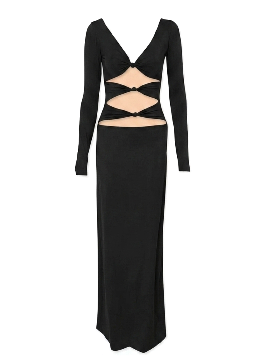 Maygel Coronel Erica Cutout Maxi Dress