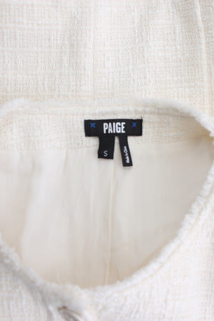 PAIGE Cambridge Textured Frayed Jacket