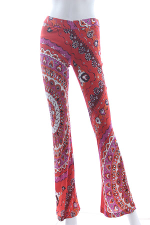 Emilio Pucci Printed Jersey Flared Trousers