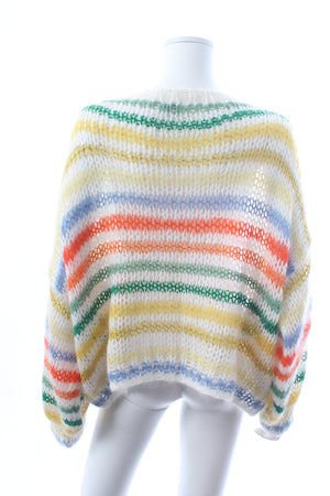 Loewe Striped Logo-Intarsia Mohair-Blend Knitted Jumper