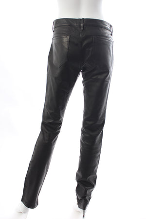 Golden Goose Zip-Detailed Leather Trousers