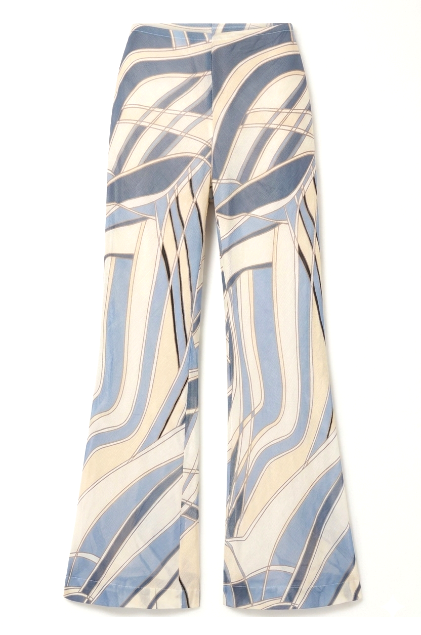 Cult Gaia Kersti Printed Cotton-Blend Trousers